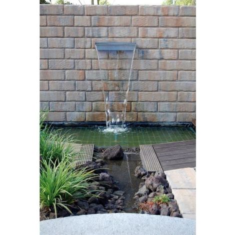 Lámina de agua inox Niagara 60 con iluminación led para estanque de jardín - UBBINK