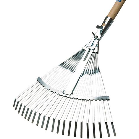 1PZ SCOPA DA GIARDINO REGOLABILE 21 denti