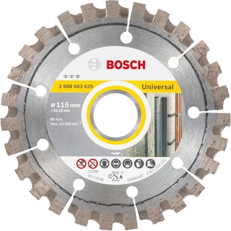 Bosch Diamanttrennscheibe Best for Universal, 115 x 22,23 x 2,2 x 12 mm -2608603629 (1/10)