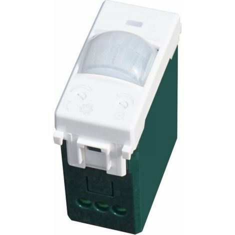 Serie Civile ETTROIT Bianco Compatibile Con Vimar Plana (Sensore Movimento e Crepuscolare 1M)