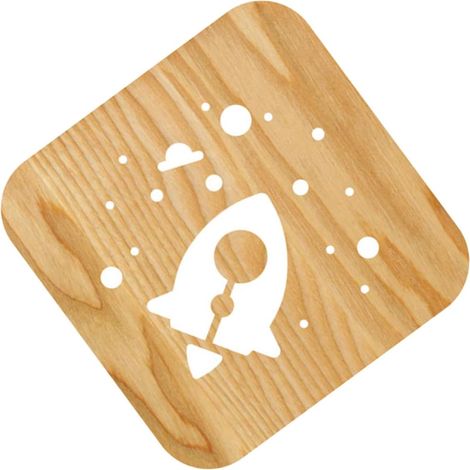 Lampe de Chevet Veilleuse en Bois Créative USB 5v 1a 2.5w (1/5)