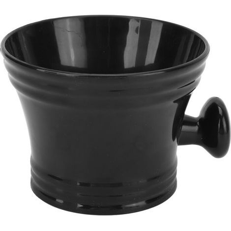 Multifunctional shaving soap bowl, ideal for barber, home and travel, black color. (1/5)