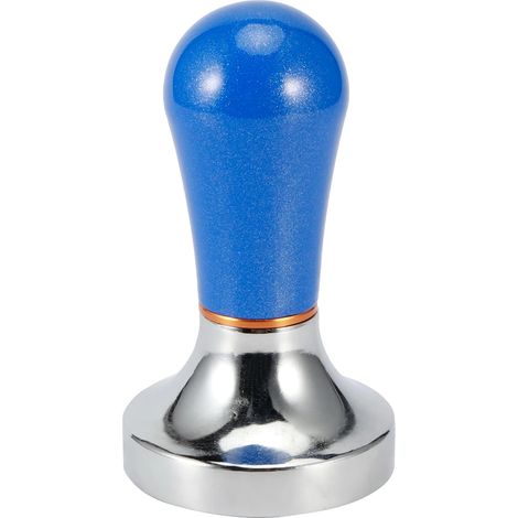 Tasseur à café pour expresso, en aluminium, de couleur bleue, idéal pour presser le café moulu à la maison, au bureau ou dans un café.-AquaForge (1/5)