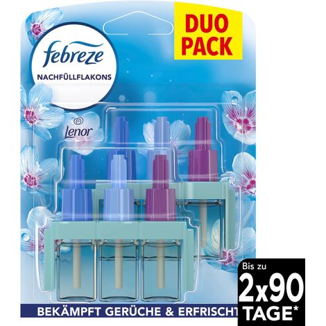 Febreze 3Volution Nachfüllflakon Lenor Aprilfrisch Duo, 40ml Duftstecker Nachfüllflakon