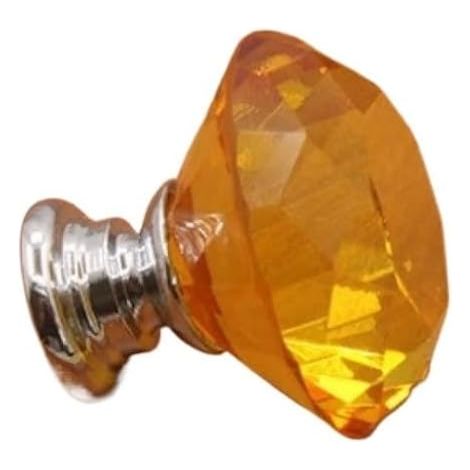 Poignées de tiroir en cristal à motif diamant, boutons meuble (1/5)