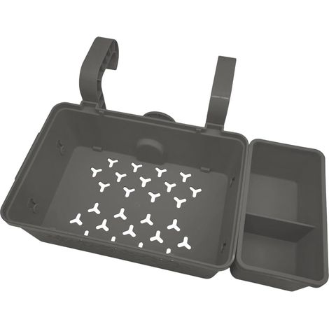 Panier de rangement pour piscine, en plastique recyclé, avec porte gobelet, organisateur de piscine de jardin, panier latéral pour piscine hors sol (1/5)