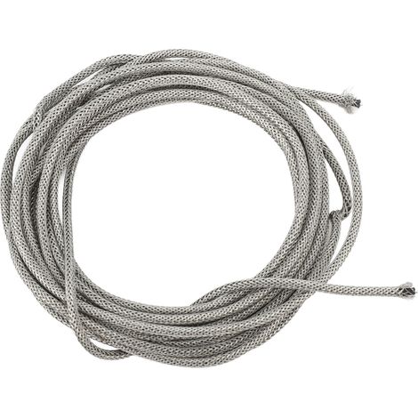 Câble blindé pour guitare, conducteur unique, 3 m de long, calibre 22 AWG, blindage tressé. (1/5)
