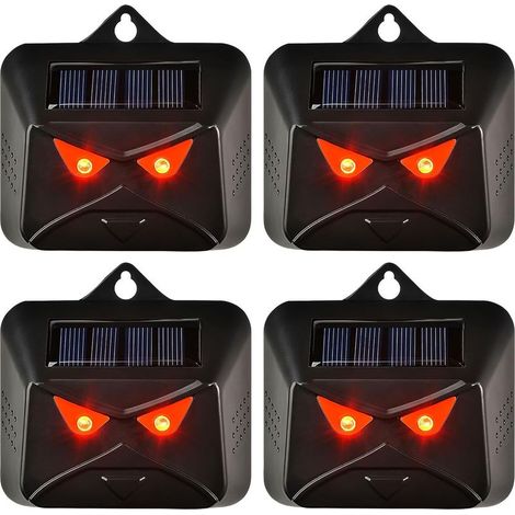 – Lot de 4 répulsifs pour chats et renards – Lumières LED rouges – Imperméables IP44 – Protection nocturne efficace – Technologie d'étanchéité (1/5)