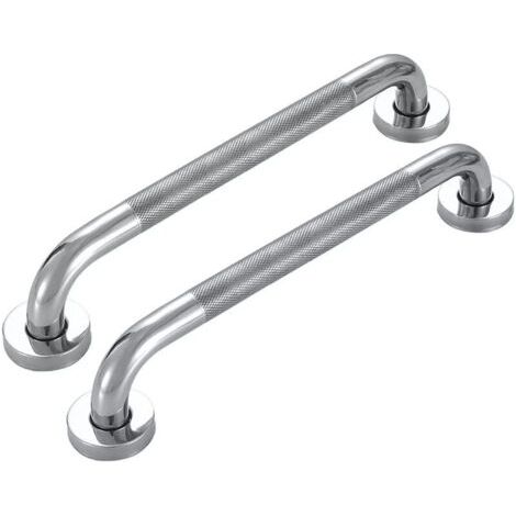FENOPLASTICAFOREHILL 2 Pcs Barre Appui pour Salle de Bain 50cm Barre de Maintien Antidérapant Poignée de Douche en Inox pour Baignoire Toilette Escalier (1/5)
