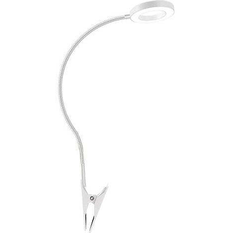 Lampe horticole à spectre complet, lampe à col de cygne à 360 degrés, haute luminosité, intensité variable, lampe horticole LED à pince, convient aux fleurs, blanche.-AquaForge (1/4)