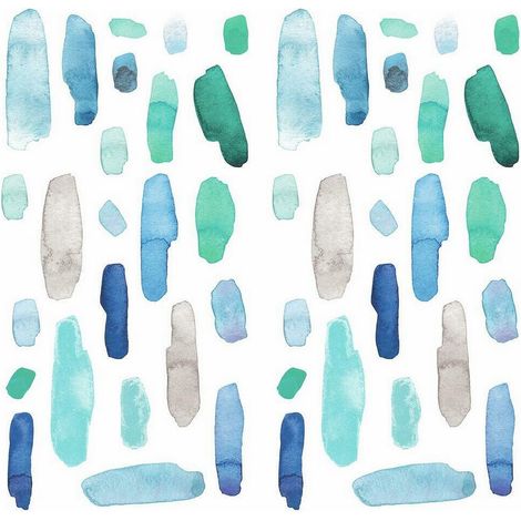 Stickers aquarelle bleue (1/5)