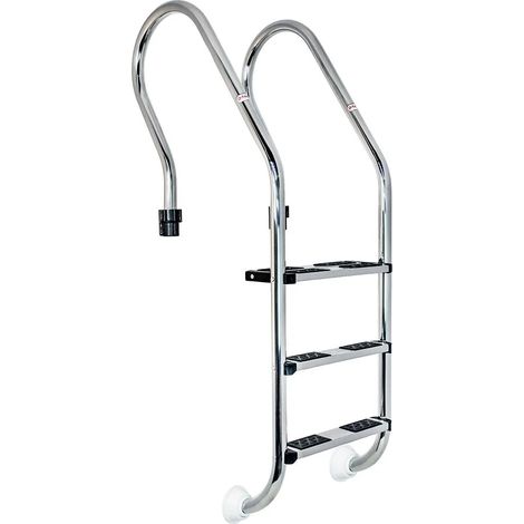 Escalera piscina qp mixta 2 steps acero inoxidable 2 peldaños