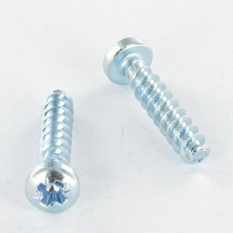 Vis pvc Tête cylindrique bombée TCB Pozi N°2 4X60 Filetée sur 20 Filet 30DEGRES Acier zingué-100 pièces