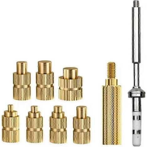 Adaptateur de panne à souder à écrou à insertion chauffante pour fer à souder TS100/101 Pine64 série Pinecil, kits d'insertion de fil fondu M2-M8 - JXLGV (1/5)
