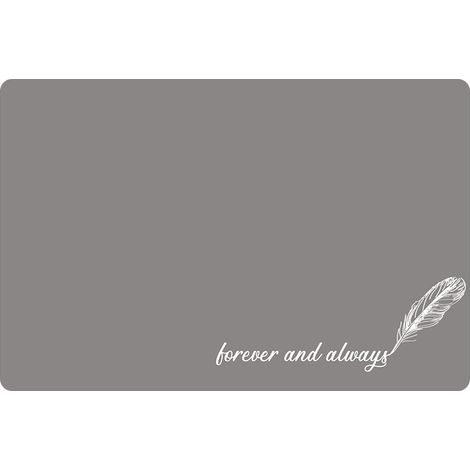 Tapis de Bain Antidérapant Absorbant Tapis Salle de Bain Diatomite Microfibre Tapis de Bain Doux Séchage Rapide Gris 40×60cm Gris Plumes (1/3)