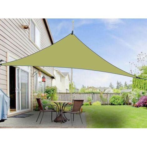 Dreieckiger Sonnenschutz für Terrasse, wasserdichtes und UV beständiges Gewebe für Garten, Veranda, Balkon und Hinterhof UV schützende Außenabdec (1/5)