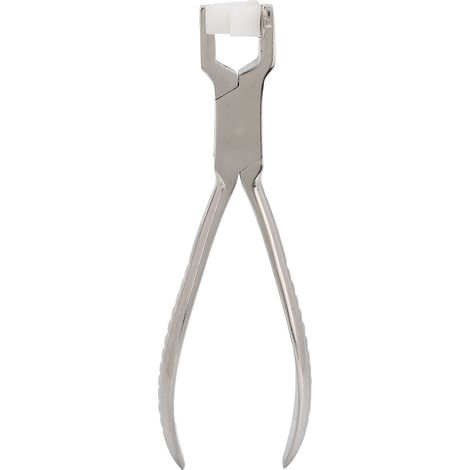 Pince à redresser montures lunettes, acier inoxydable, manche ondulé, outil de réparation pour ajuster branches et pont. (1/5)