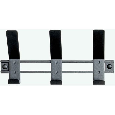 Gorga  Nero - Metallo bianco - 3 ganci (1/5)
