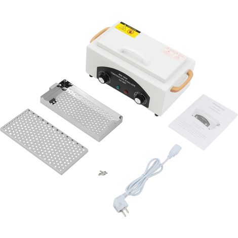 Caja de limpieza de herramientas, capacidad de 2 L, rango de temperatura de 50-220 °C, voltaje de 220 V-240 V, potencia nominal de 300 W, dimensiones de 31 cm x 20,5 cm x 17,5 cm. (1/5)