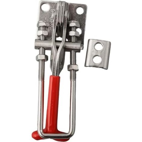 Hochleistungs-U-Bügel aus Edelstahl 304 mit Selbstsicherung und verstellbarem Griff für Spannschlösser – Maximale Belastung: 200 kg – Blechstärke: 3 mm – Für industrielle Anwendungen und (1/5)