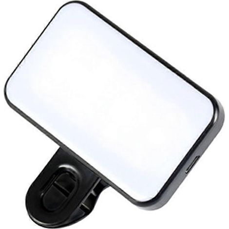 Lampe vidéo LED portable pour ordinateur portable et webcam, 3000-6500K, idéale pour le streaming - Mini chargeur (1/4)