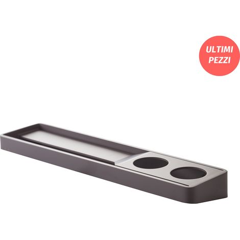 EVER Brunt mensola con porta salvietta con 2 fori a dx cm.45 grigio porpora opaco codice prod: EVBR451DX