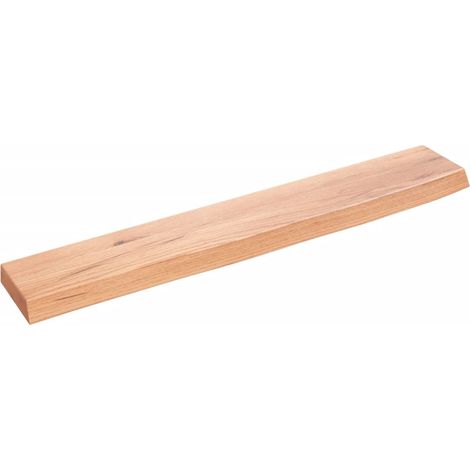 Maison Exclusive - Wandregal Hellbraun 60x10x2 cm Massivholz Eich (1/5)
