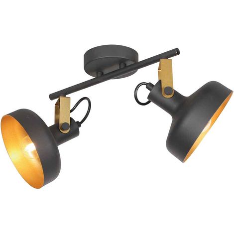Steinhauer - aplique de pared - Prato - negro - metal - foco de