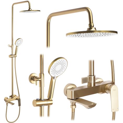 Shower Set REA Avalon Gold Brush (1/5)