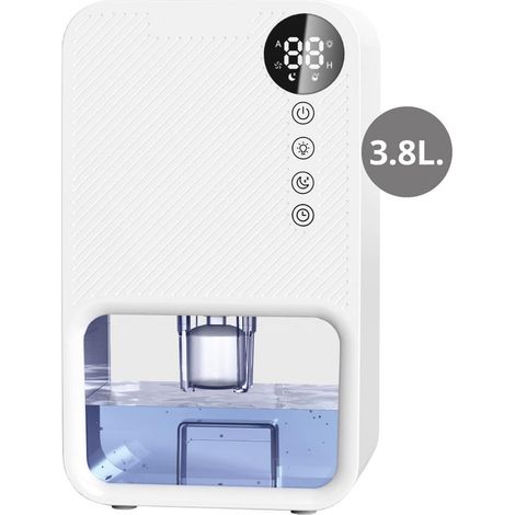 Luftentfeuchter "Boure" mit 1,5m Kabel und Abdeckung von bis zu 32 m² IP20 238x372x135mm weiße Farbe (3800 ml) (1/4)
