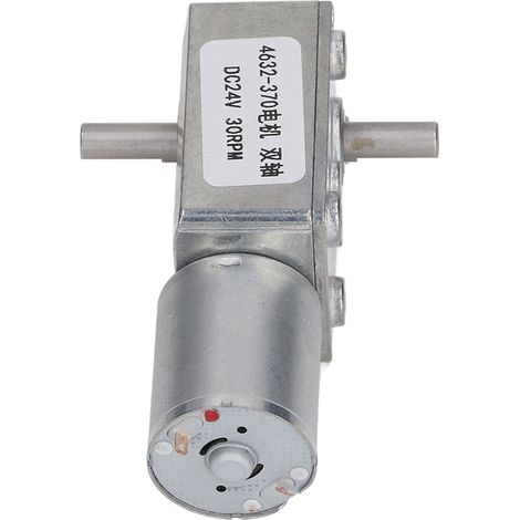 Moteur à engrenages CC 24V 30RPM, réducteur à vis sans fin, léger et précis, pour ouvre-porte automatique, motoréducteur fiable (1/5)