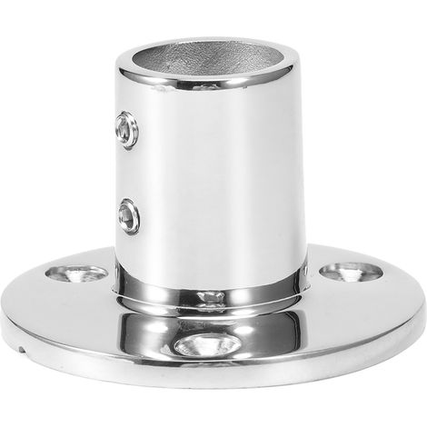 Kit de fixation de rambarde 316L inox marine, raccord pour tube rond de 25mm (1 pouce), angle 90°, accessoires bateau, visserie robuste pour main courante. (1/5)