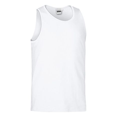 Camiseta sin mangas de corte clásico Atletic L Blanco