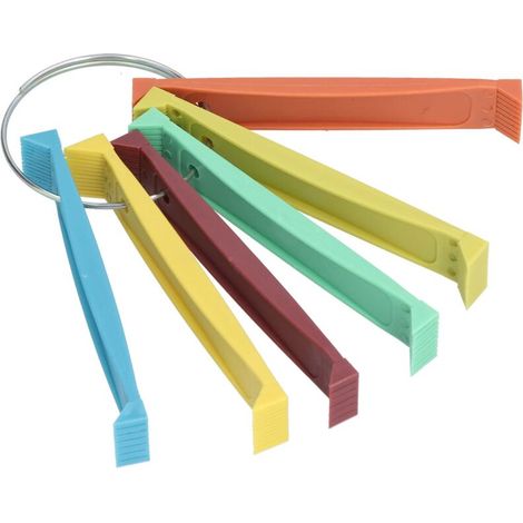 Peigne à Ailettes, 6 Peignes à Ailettes Différents, Redressage Et Nettoyage des Ailettes du Condenseur Outil de Peigne à Ailettes de L'évaporateur pour Le Nettoyage de L'évaporateur (1/5)