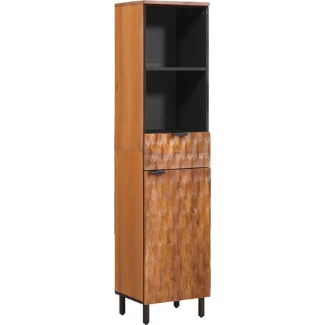 Mobile da Bagno con lo scaffale Marrone 38 x 33 x 160 cm vidaXL