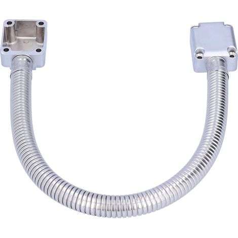 Protecteur de Câble de Boucle de Porte en Acier Inoxydable, Protection de Câblage Robuste pour Système de Contrôle D'accès, Longueur 500 Mm, 1 X Protecteur de Câble de Porte pour Immeuble de (1/5)