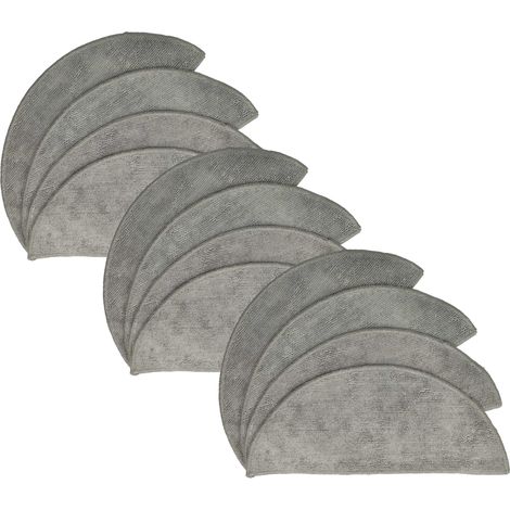 vhbw 12x panno compatibile con Lefant T700, M571, M501A robot aspiratore - panno in microfibra