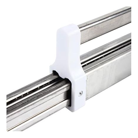 Tringle à vêtements extensible en acier inoxydable - Charge maximale : 25 kg - Pour armoires d'une profondeur de plus de 550 mm (1/5)