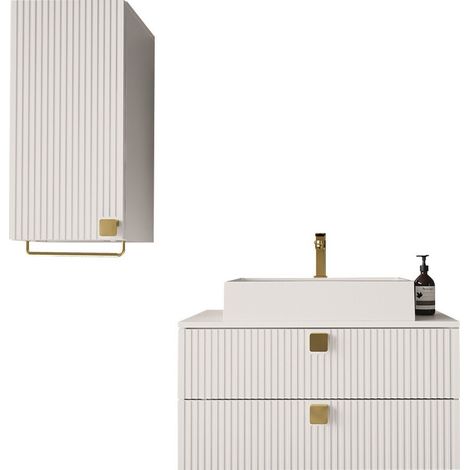 Conjunto de mueble de baño Orlvera 104, Blanco
