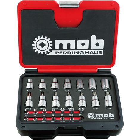 TORX KOFFER MIT STECKNÜSSEN UND SCHRAUBENDREHEREINSÄTZEN MOB - 9028000000