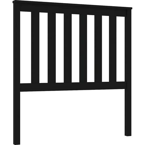 Maison Exclusive - Cabecero de cama madera maciza de pino negro 9 (1/5)