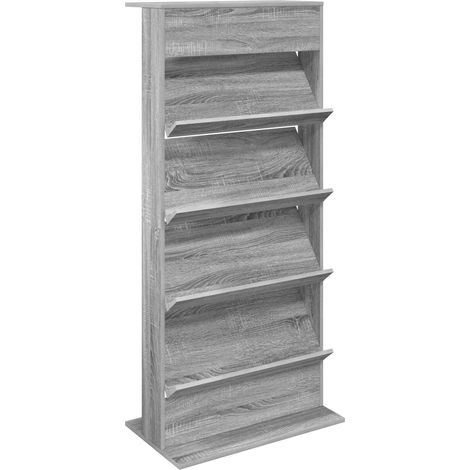 Maison Exclusive - Scaffale per riviste Grigio Sonoma 70 x 41 x 156 cm