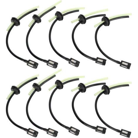 Fuel filter hose mounting kit for GX35 brushcutter – 10 pieces made of durable rubber