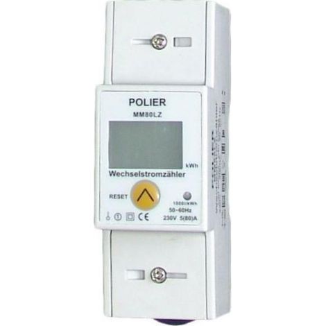 Contatore elettrico modulare Polier 80A LCD