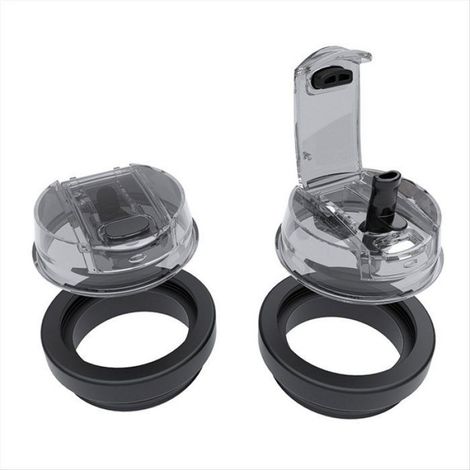 Couvercle de Rechange pour Gobelet Tumbler avec Paille Souple en Silicone, Couvercle de Rechange pour Paille Rabattable 30 Oz/20 (1/5)