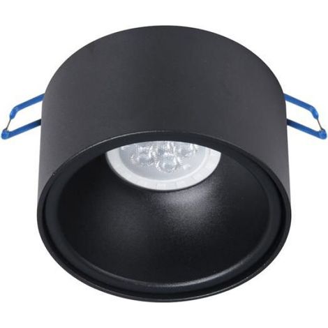 Luminaire Encastré Rond - Aluminium - IP20 - Pour Bureau Salon Cuisine - 97 mm x 45 mm - Noir - Unité (1/5)