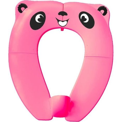 Klappbarer Toilettensitzverkleinerer für Babys und Kleinkinder, Reise-Toilettensitz für Kinder und Babys, Rosa (1/5)