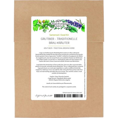 Bière gruit - kit de semences avec 3 variétés d'herbes pour brasser de la bière selon les traditions médiévales (1/5)