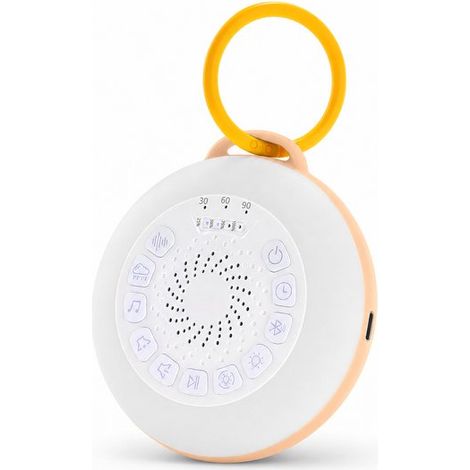 Machine à bruit blanc bébé – Veilleuse – Minuterie – Bluetooth – Portable – Orange – Aide au sommeil (1/5)