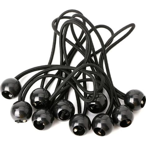 [JAMAIS UTILISÉ]30 Pièces Cordon Élastique, Cordon Élastique pour Bâche, Cordon Élastique, Cordon Élastique pour Pavillon, Bâche, Camping, Tente, Harnais d'Extension de Rideaux (200mm) (1/4)